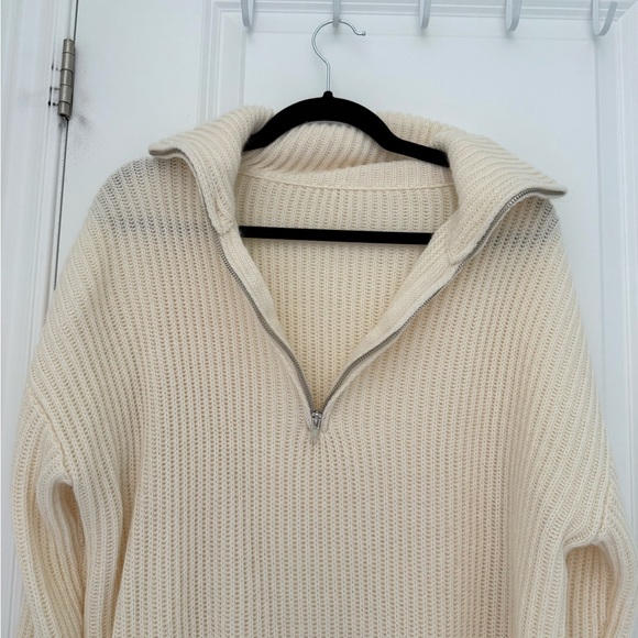 SHEIN Cream Ribbed Sweater - Picture 2 of 6